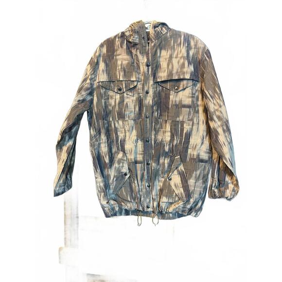 Missoni Italy Abstract Print Windbreaker Hooded jacket